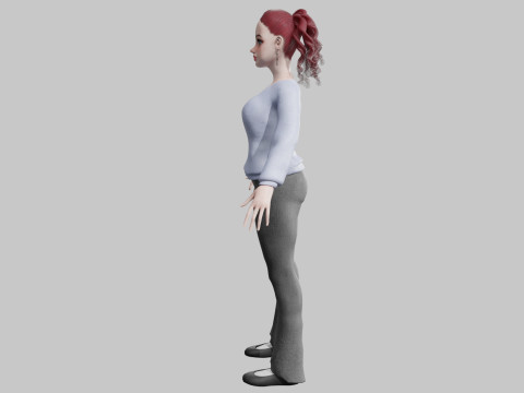 Stylized Pretty Woman V27524 3D Model