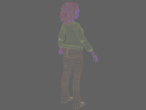 Stylized Pretty Woman V27524 3D Model