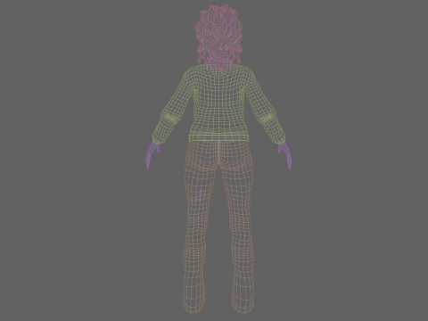 Stylized Pretty Woman V27524 3D Model