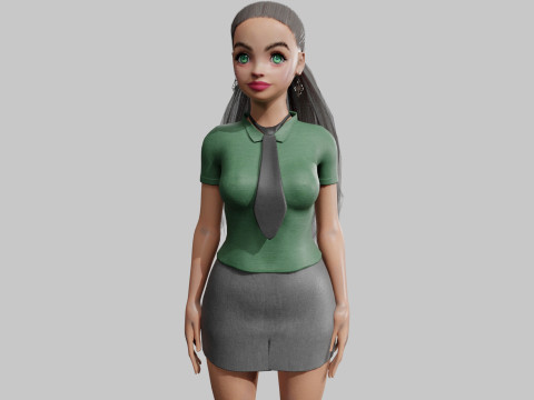 Sweet Basic Woman V28828 3D Модель