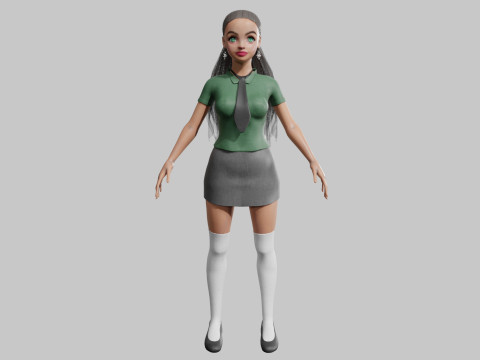 Sweet Basic Woman V28828 Modelo 3D