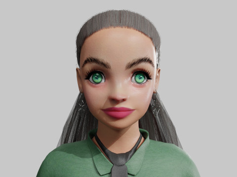 Sweet Basic Woman V28828 Modelo 3D