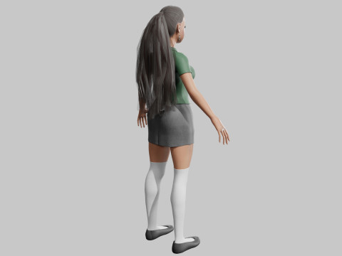 Sweet Basic Woman V28828 Modelo 3D