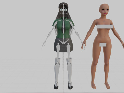 Sweet Basic Woman V28828 Modelo 3D