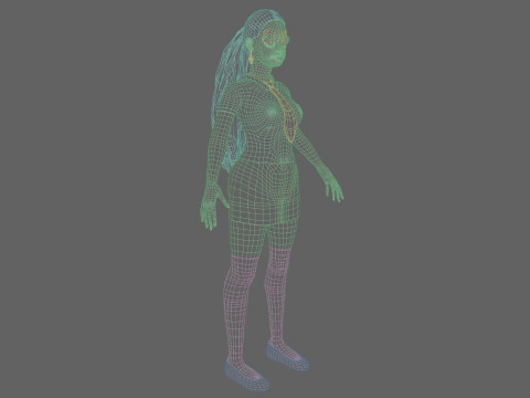 Sweet Basic Woman V28828 Modelo 3D
