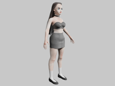 Sweet cute Woman V29981 Modello 3D