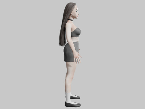 Sweet cute Woman V29981 Modello 3D