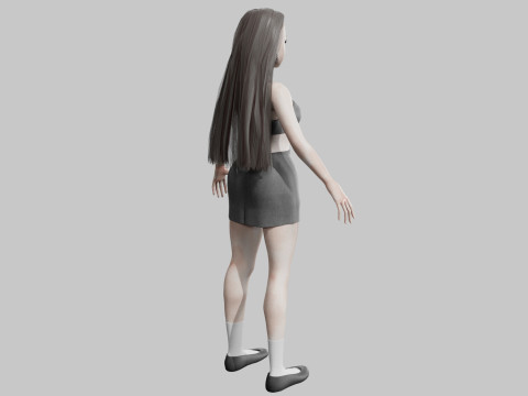 Sweet cute Woman V29981 Modello 3D