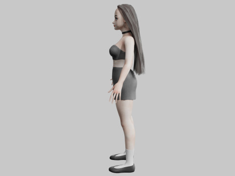 Sweet cute Woman V29981 Modello 3D