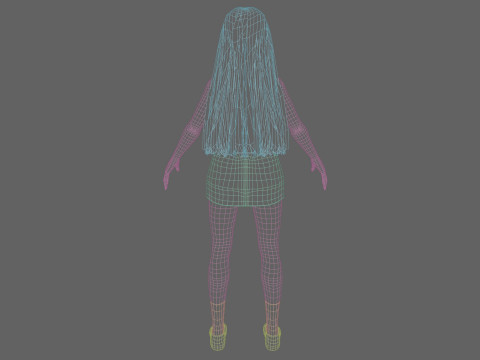 Sweet cute Woman V29981 Modello 3D