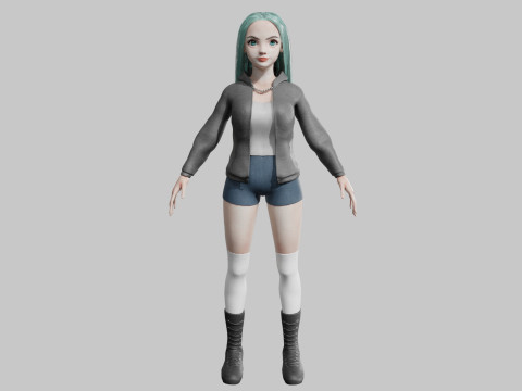 Sweet Pretty Woman V39865 3D Model