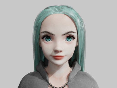 Sweet Pretty Woman V39865 3D Model