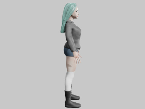 Sweet Pretty Woman V39865 3D Model