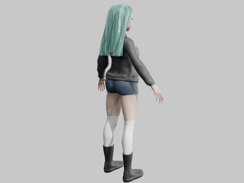Sweet Pretty Woman V39865 3D Model
