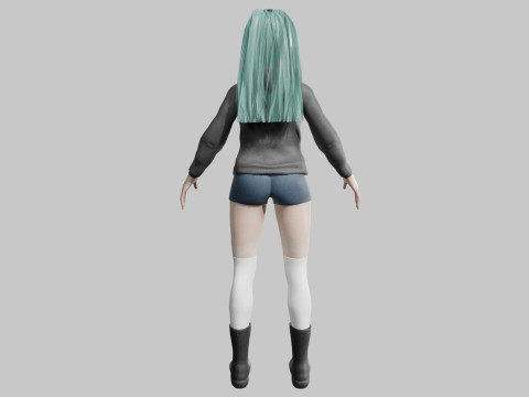 Sweet Pretty Woman V39865 3D Model