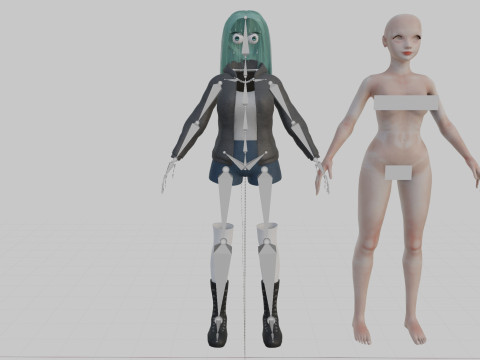 Sweet Pretty Woman V39865 3D Model