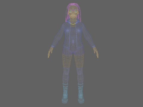 Sweet Pretty Woman V39865 3D Model