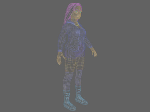 Sweet Pretty Woman V39865 3D Model