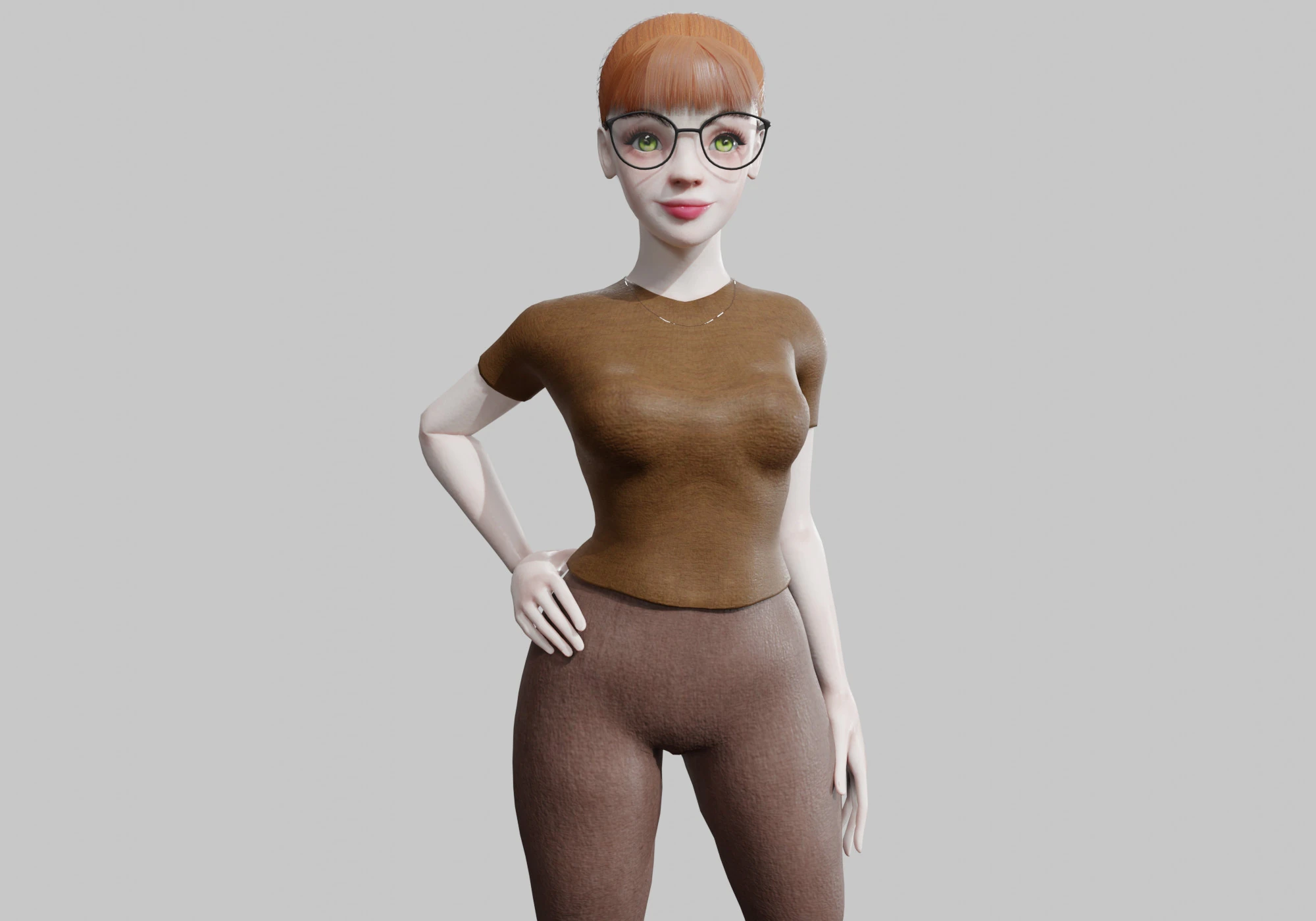 Teen Pretty Woman V24273 3D Model .c4d .max .obj .3ds .fbx .stl .blend