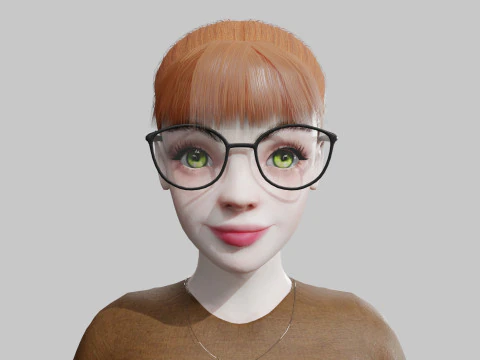 Teen Pretty Woman V24273 3D Model