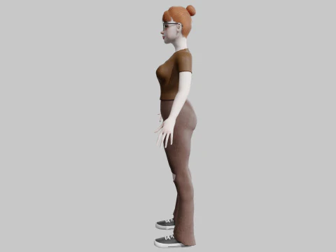 Teen Pretty Woman V24273 3D Model