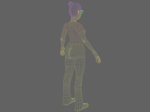 Teen Pretty Woman V24273 3D Model