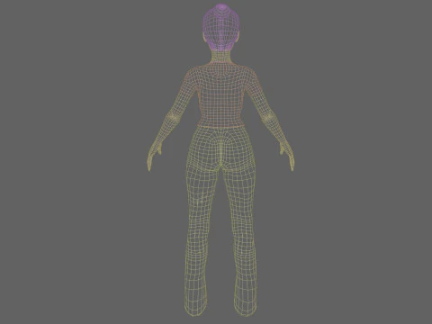 Teen Pretty Woman V24273 3D Model