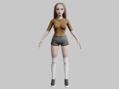 Young Pretty Woman V31941 Modèle 3D