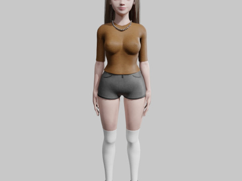 Young Pretty Woman V31941 Modèle 3D