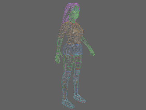 Young Pretty Woman V31941 Modèle 3D
