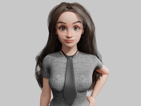 Basic Pretty Woman V38231 3D Model