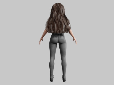 Basic Pretty Woman V38231 3D Модель
