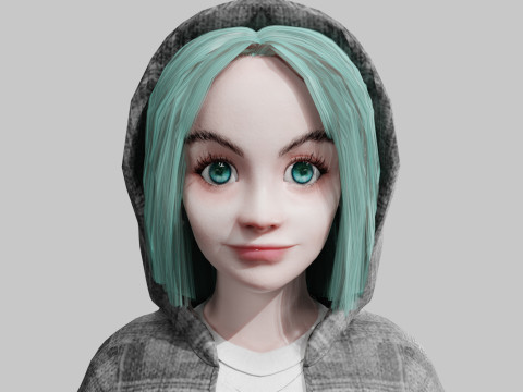 Beautiful young woman V38633 3Dモデル