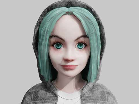 Bellissima giovane donna V38633 Modello 3D