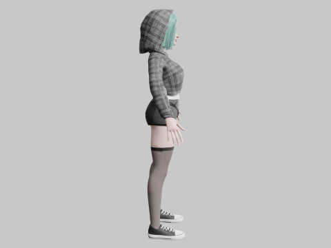 Beautiful young woman V38633 3Dモデル