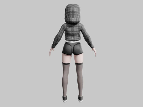 Bellissima giovane donna V38633 Modello 3D