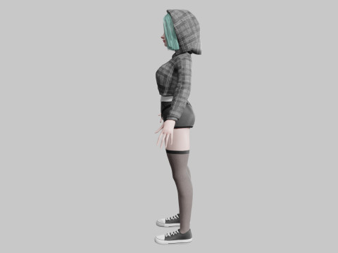 Beautiful young woman V38633 3Dモデル