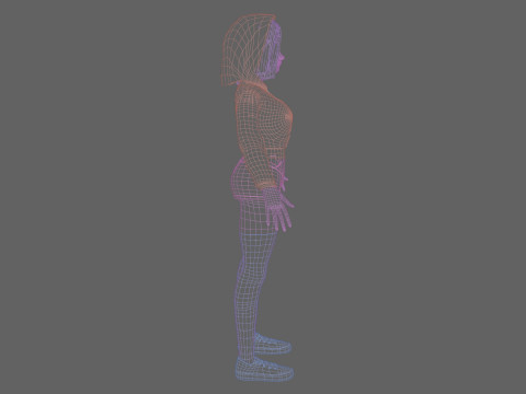 Beautiful young woman V38633 3Dモデル
