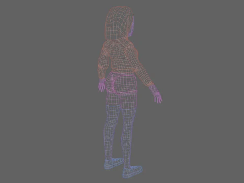 Bellissima giovane donna V38633 Modello 3D