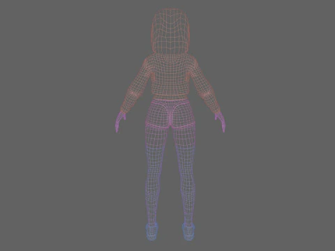 Bellissima giovane donna V38633 Modello 3D