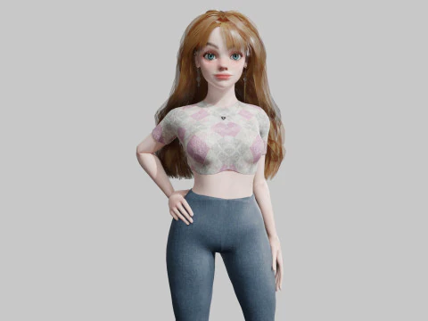 Jolie femme classique V39788 Modèle 3D