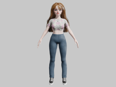 Classic Pretty Woman V39788 3D Model