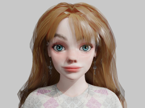 Classic Pretty Woman V39788 3D Model