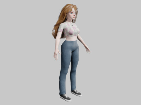 Classic Pretty Woman V39788 3D Model