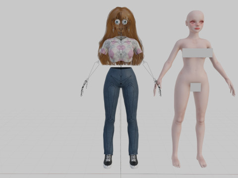 Classic Pretty Woman V39788 3D Model