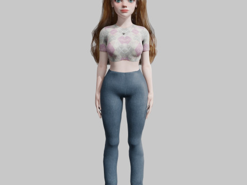 Classic Pretty Woman V39788 3D Model
