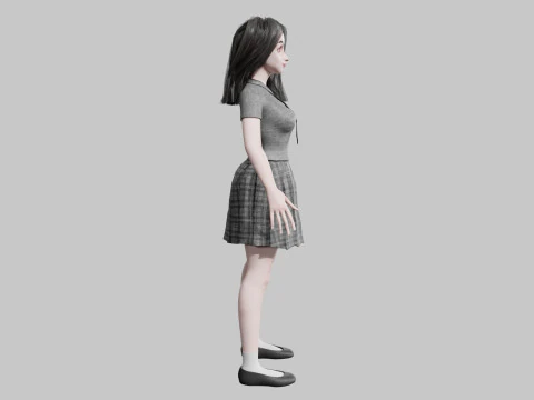 Cool Basic Woman V32357 3D Model