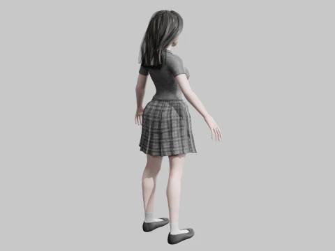 Cool Basic Woman V32357 3D Model