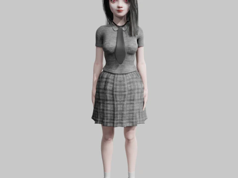 Cool Basic Woman V32357 3D Model