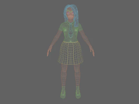 Cool Basic Woman V32357 3D Model
